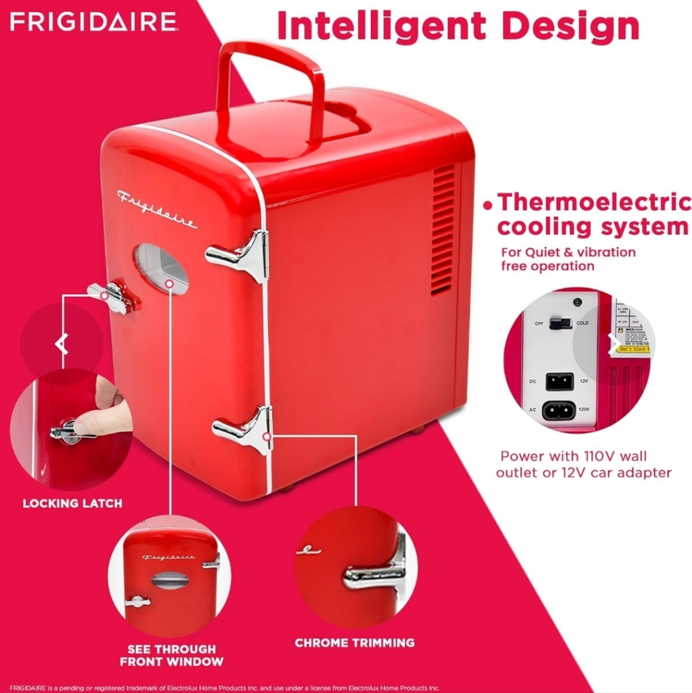Frigidaire Red Mini Fridge - Picture 3 of 5
